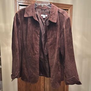 Brown Suede Women's Jacket